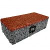 บล็อกปูพื้น เอสซีจี รุ่น Porous Block 10x20x6 ซม. สีส้ม